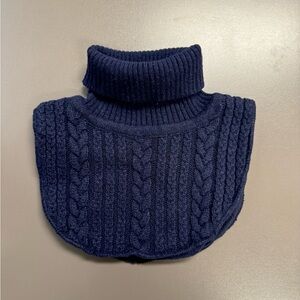 Baby H&M Dark Blue Cable Knit tube scarf